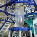 خط تولید صنعتی فیلم دمشی با فیلم شفاف در حال بالا رفتن