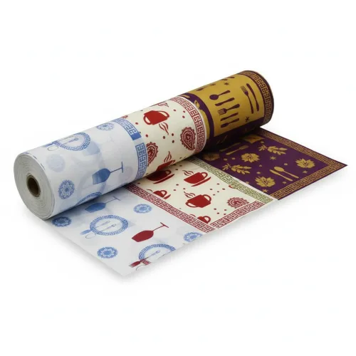 رول سفره یک بار مصرف طرح دار